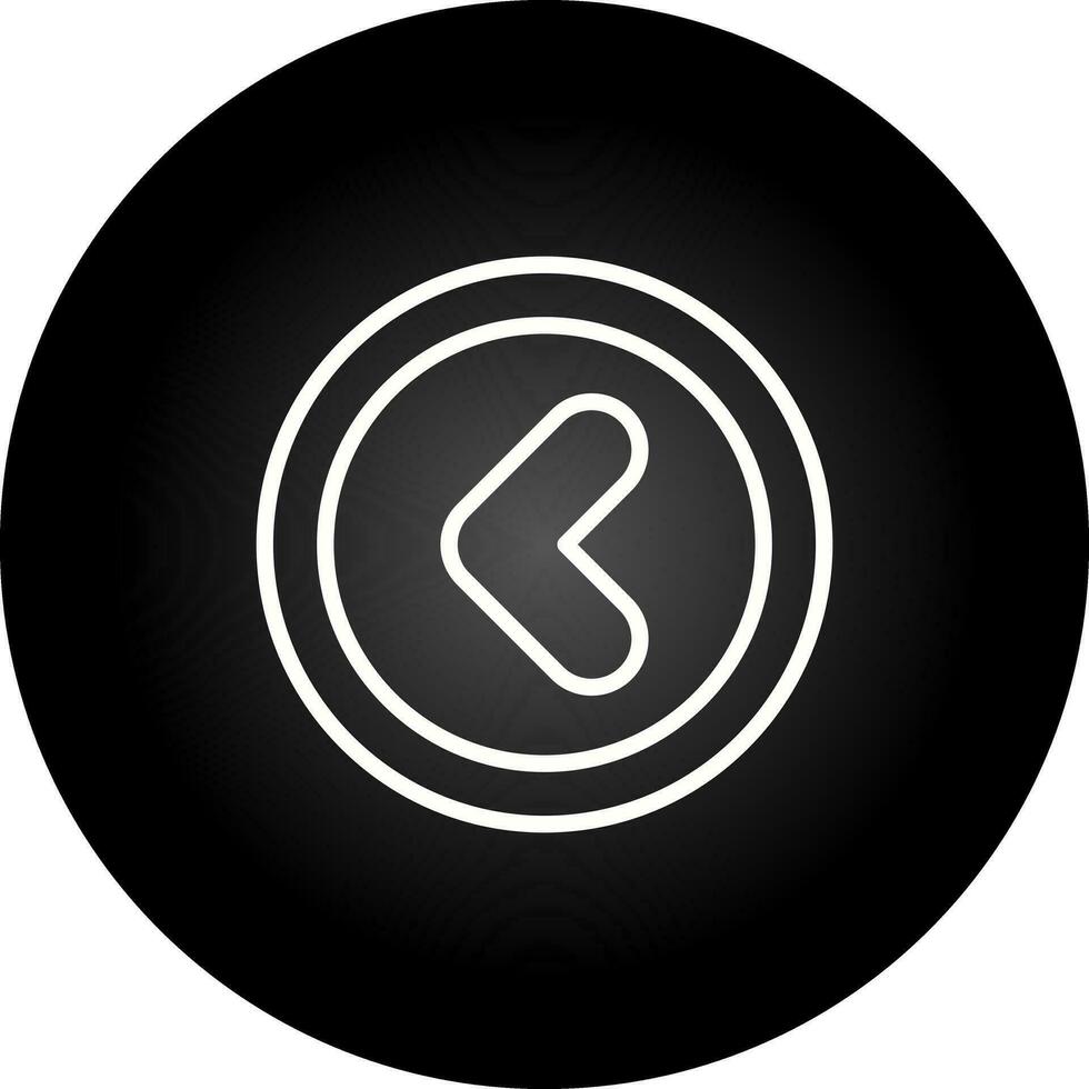 Angle Left Vector Icon