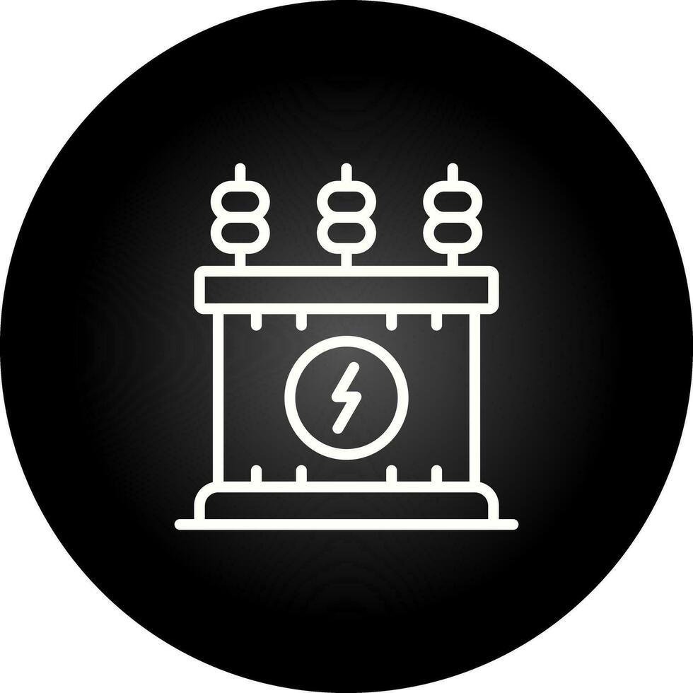 Power Transformer Vector Icon