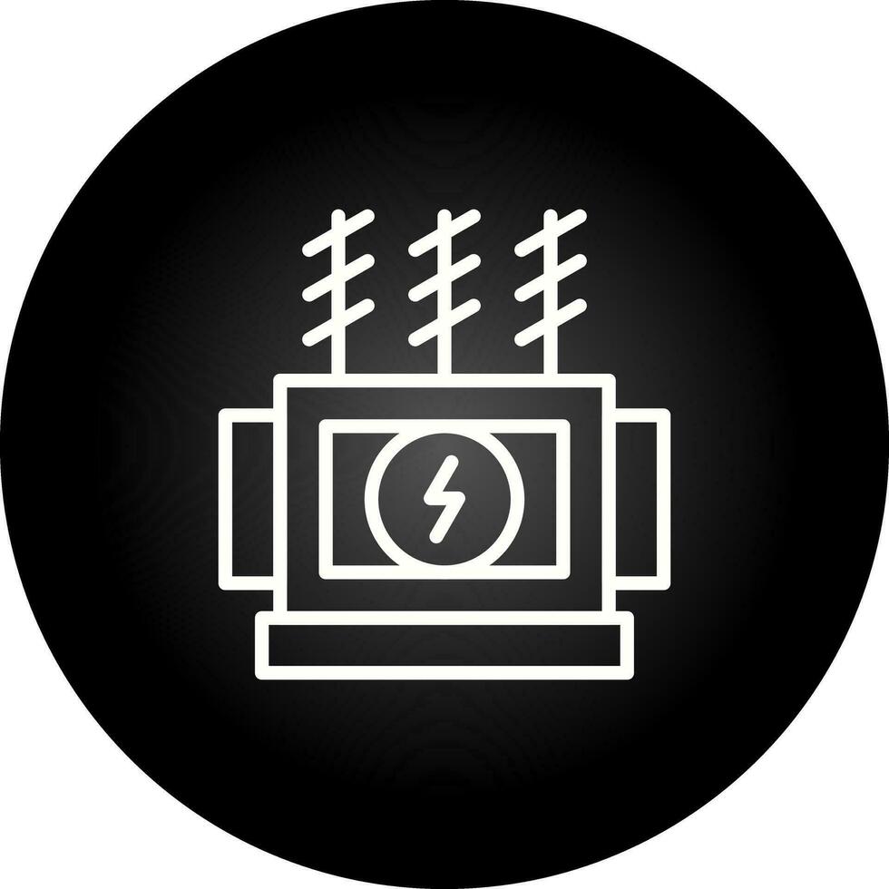 Power Transformer Vector Icon