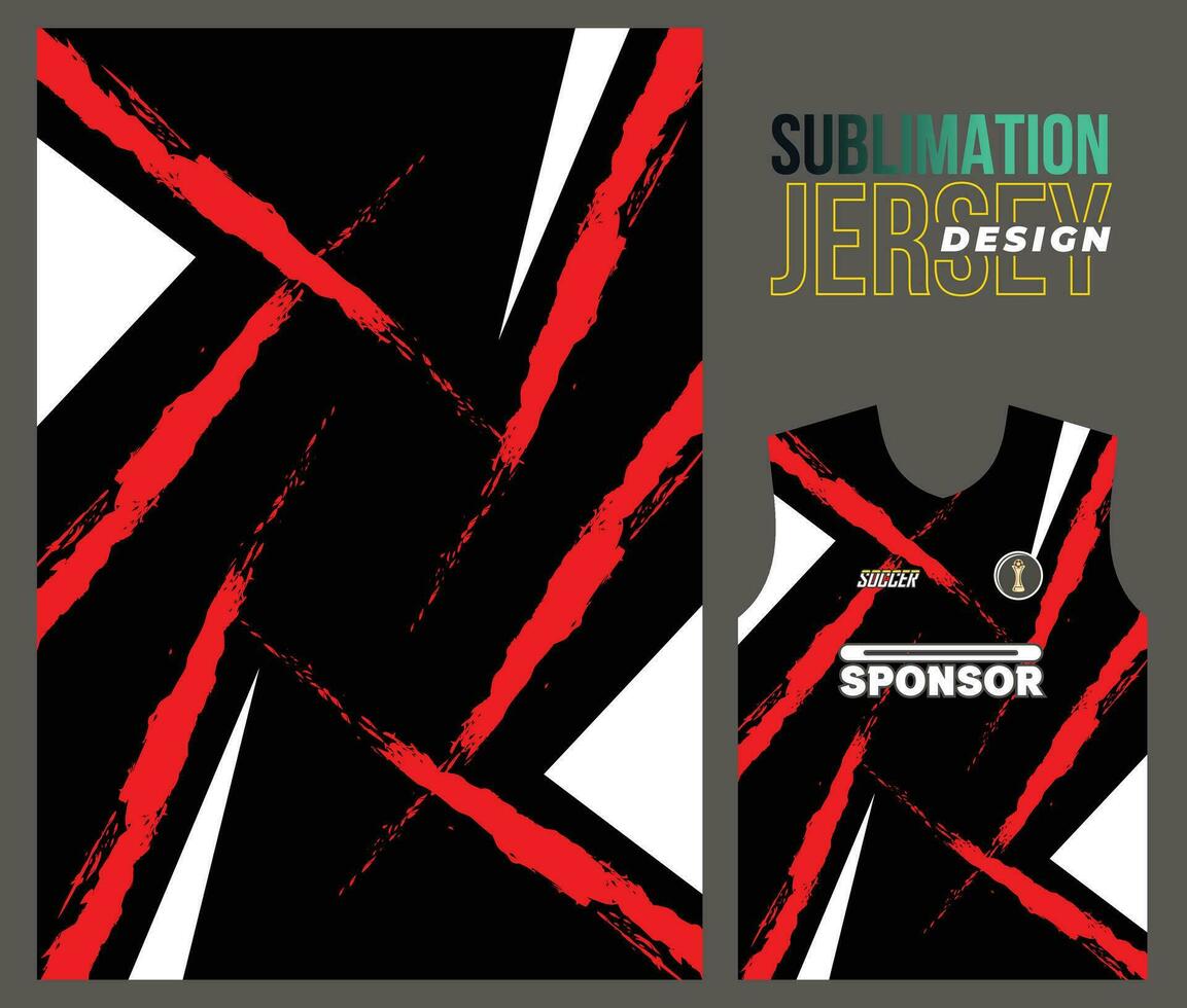 Vector jersey sports design for racing cycling football gaming motocross