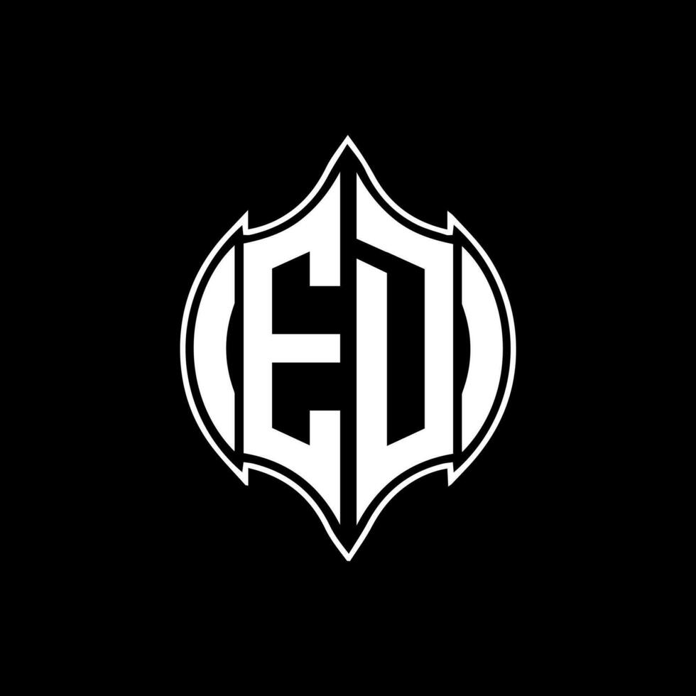 ED letter logo. ED creative monogram initials letter logo concept. ED Unique modern flat abstract vector letter logo design.