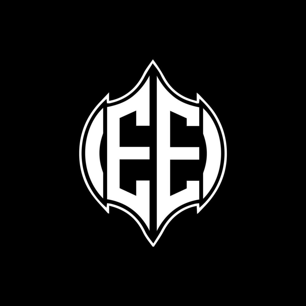 EE letter logo. EE creative monogram initials letter logo concept. EE Unique modern flat abstract vector letter logo design.
