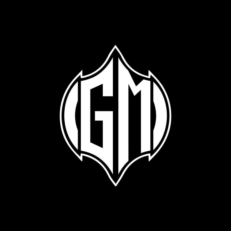 GM letter logo. GM creative monogram initials letter logo concept. GM Unique modern flat abstract vector letter logo design.