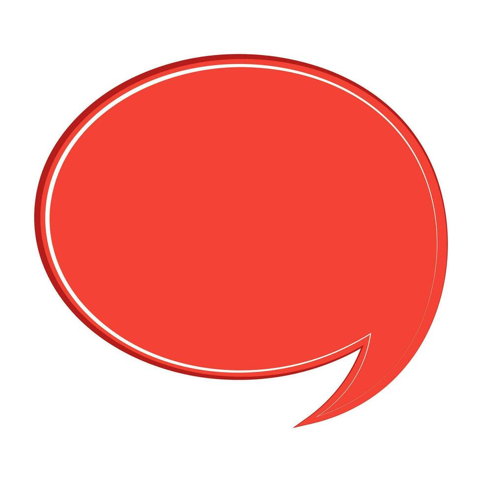 Speech  bubble  icon. Flat  design. Isolated white background vector