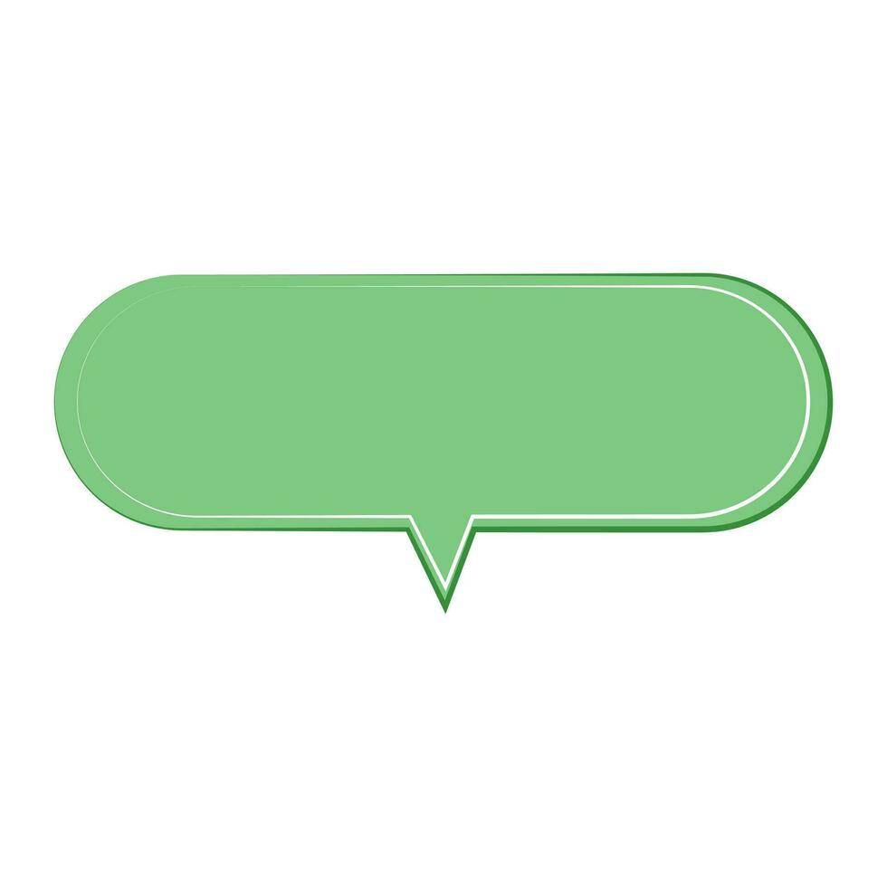Speech  bubble  icon. Flat  design. Isolated white background vector