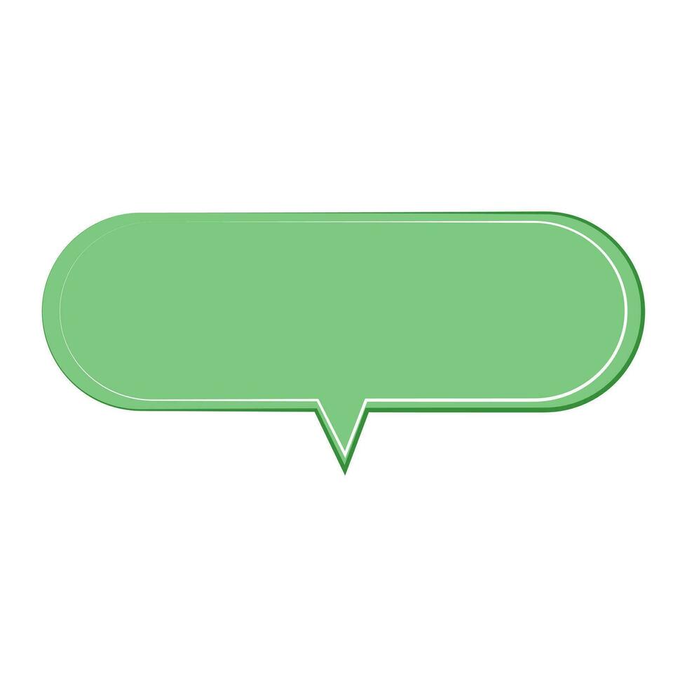 Speech  bubble  icon. Flat  design. Isolated white background vector