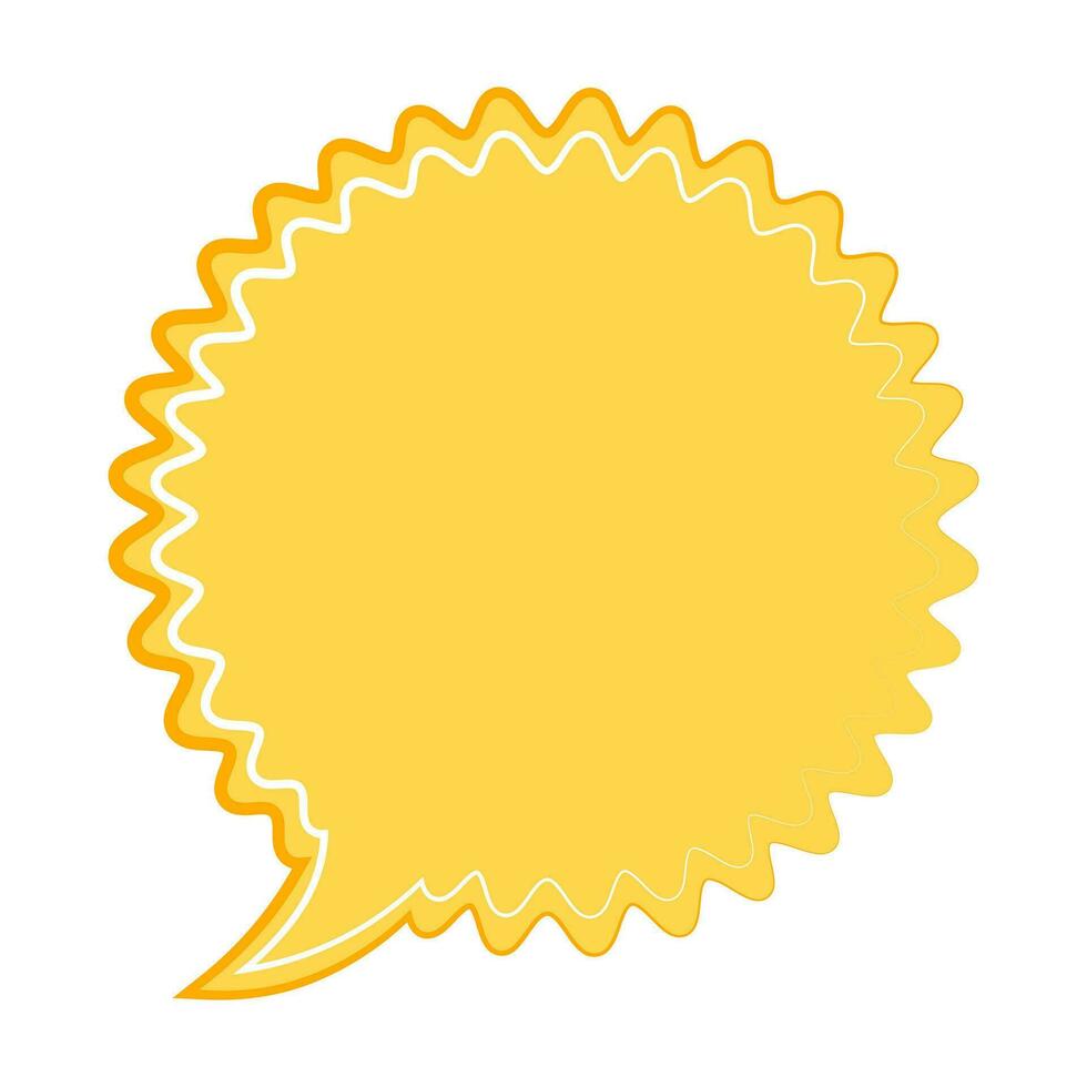 Speech  bubble  icon. Flat  design. Isolated white background vector