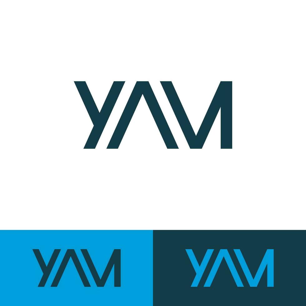 yam letter original monogram logo design vector