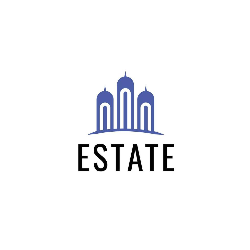 Real Estate Apartment Building logo design template vector, and fully editable vector