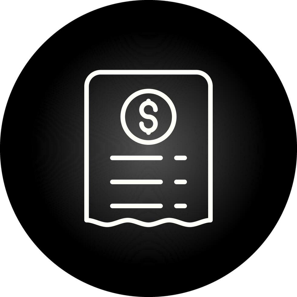 Receipt Vector Icon