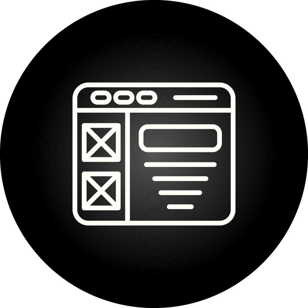 Wireframe Vector Icon