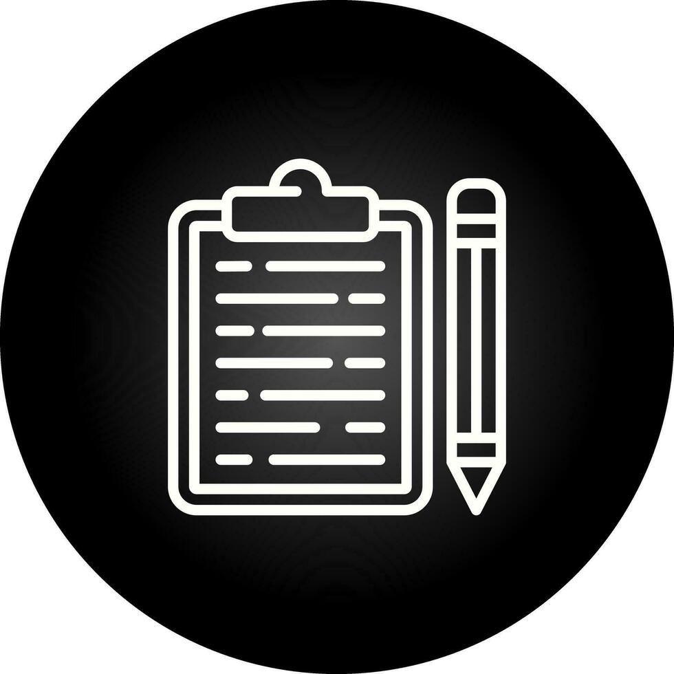 Clipboard with pencil Vector Icon