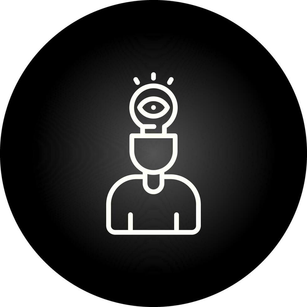Visual Thinking Vector Icon
