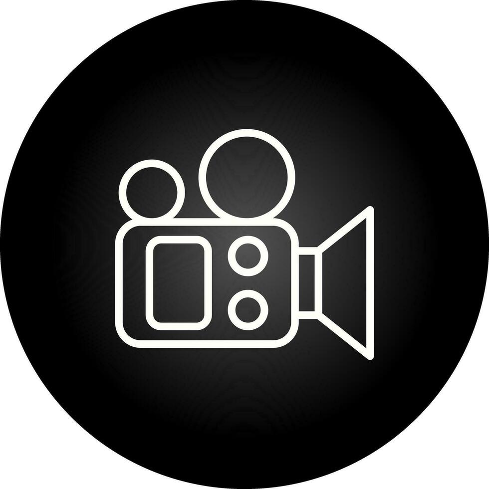 icono de vector de cámara de película