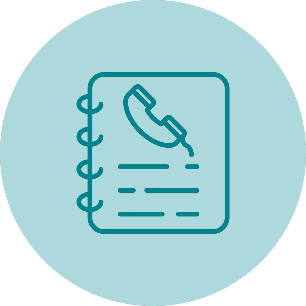 Phone Book Vector Icon