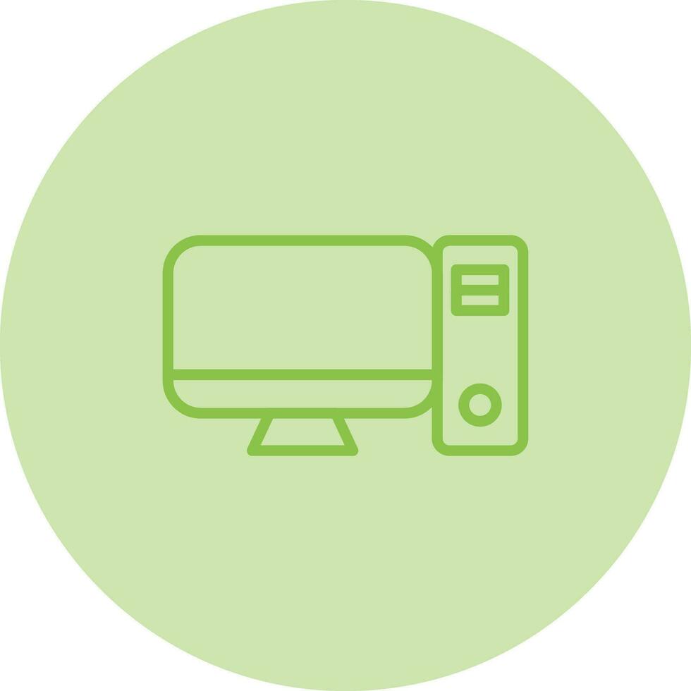 Desktop Computer Vector Icon