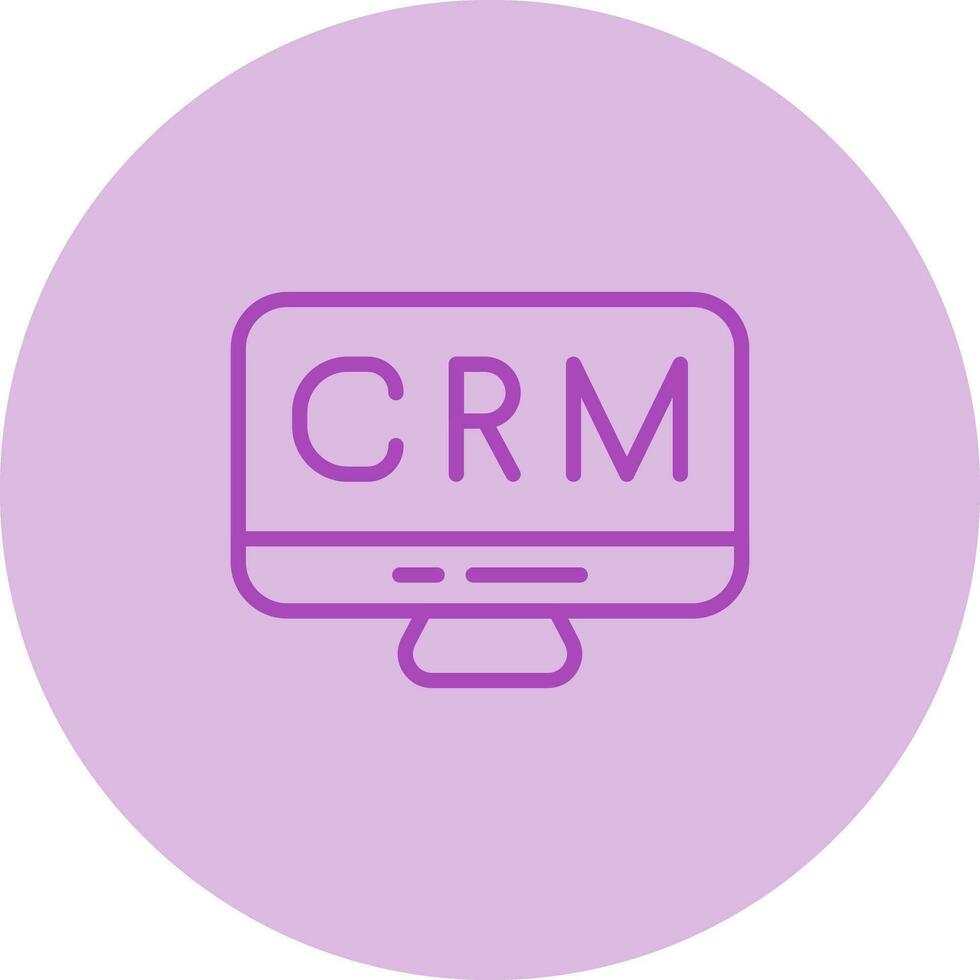 CRM Analytics Vector Icon