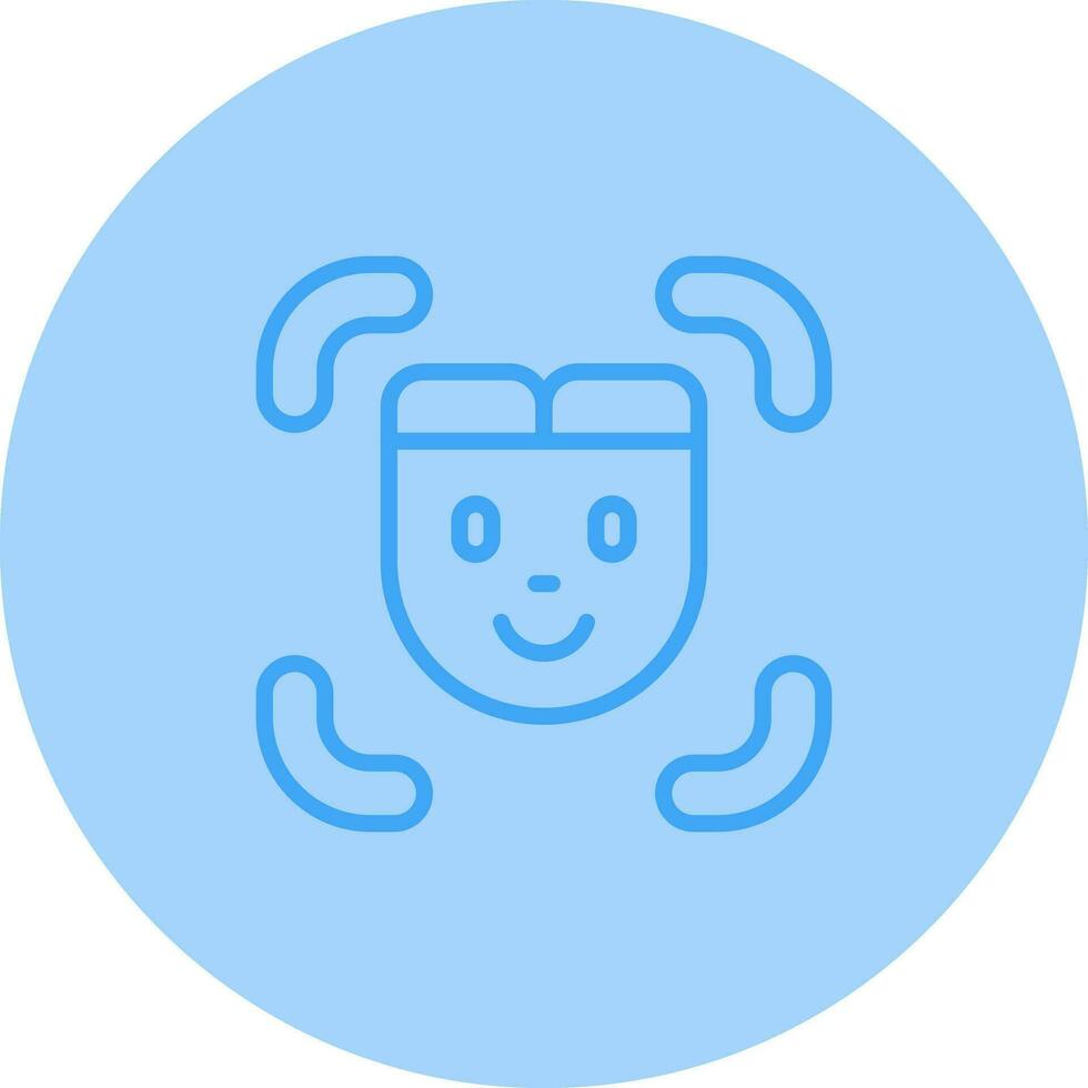 Facial Recognition Vector Icon