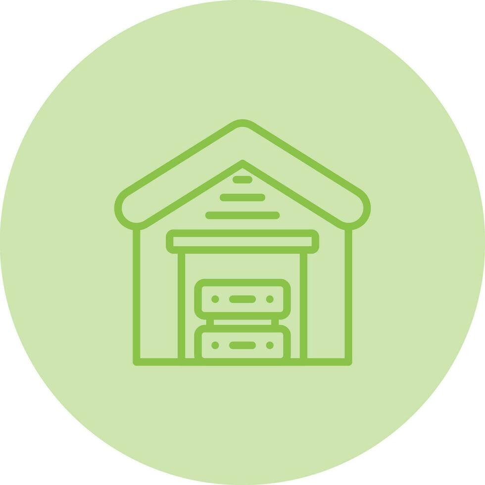 Data Warehouse Vector Icon