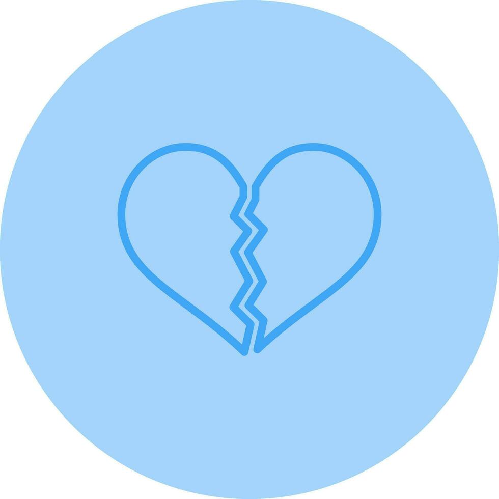 Broken Heart Vector Icon