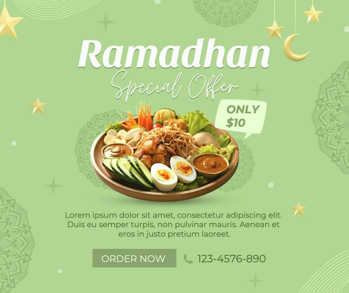 Seasonal Ramadhan Iftar Facebook Post template