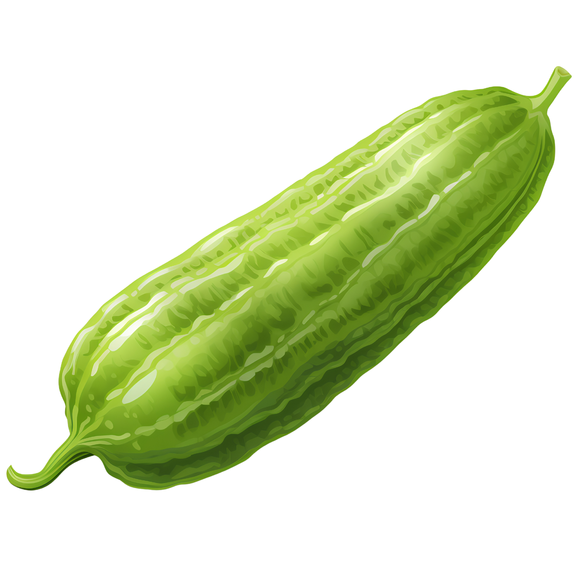 bitter melon vegetable ai generative 28111073 PNG