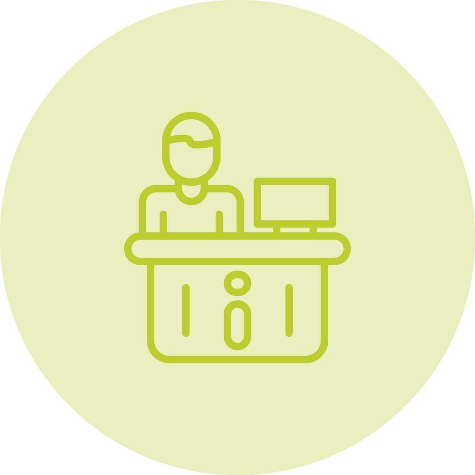 Information Desk Vector Icon