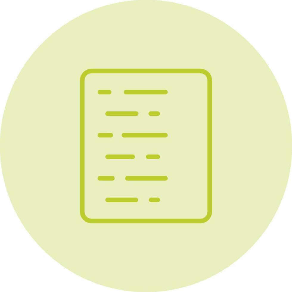 Document Align Left Vector Icon