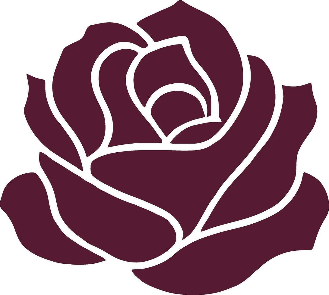 sencillo vector Rosa logo flor