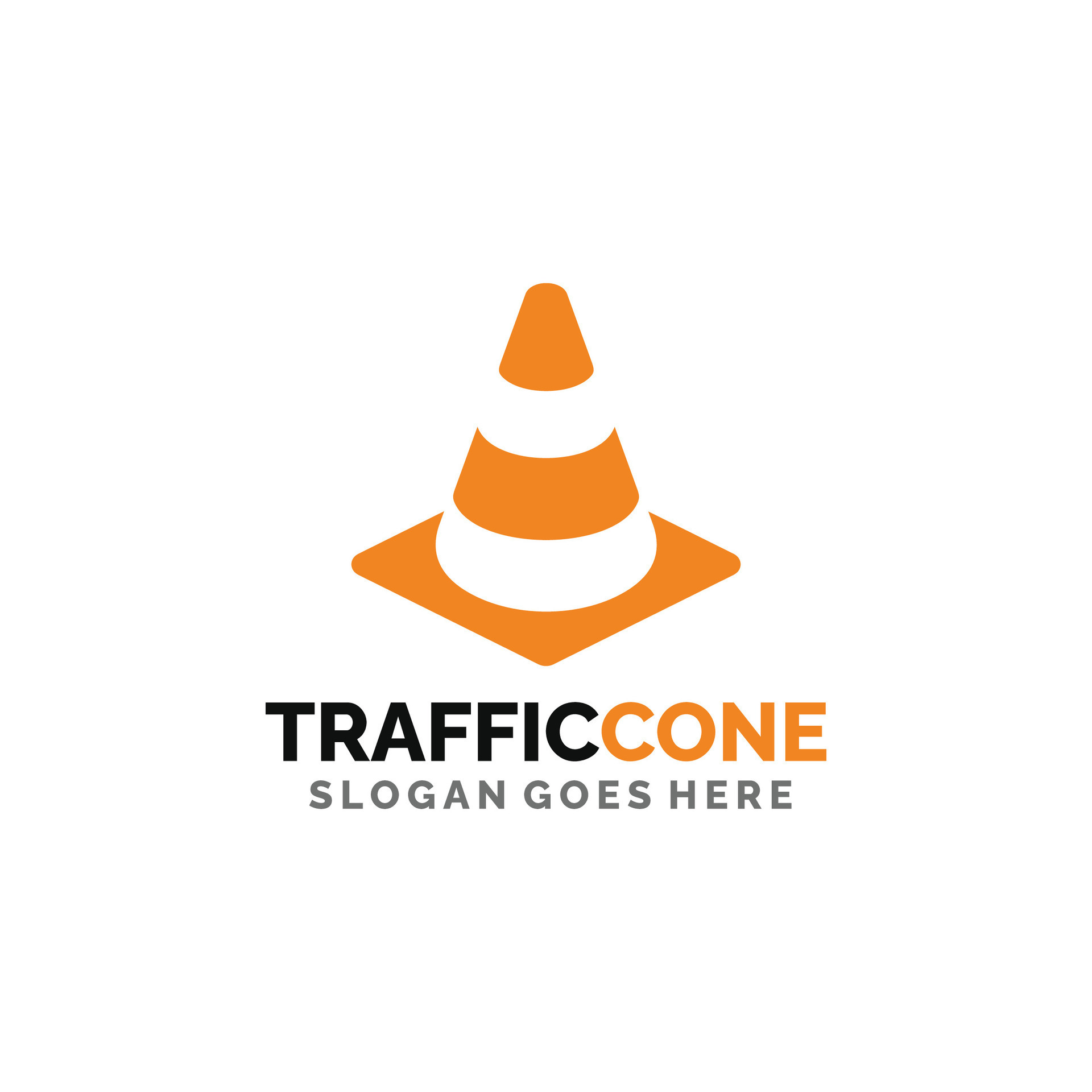 Traffic cone logo design vector illustration 28111493 Vector Art at