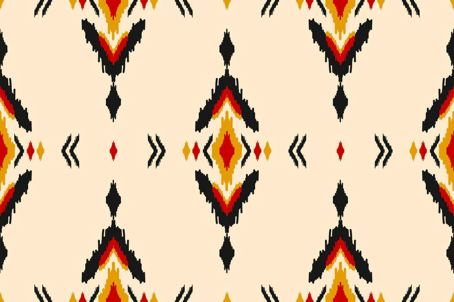 Ethnic ikat seamless pattern in tribal. American, Mexican style. Aztec geometric ornament print. vector