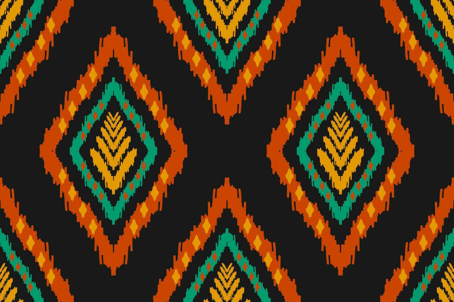 patrón étnico ikat sin costuras en tribal. estilo americano, mexicano. estampado de adornos geométricos aztecas. vector