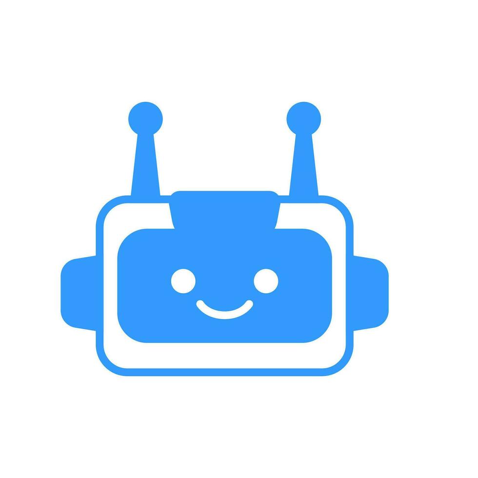 Robot Head Vector Illustration