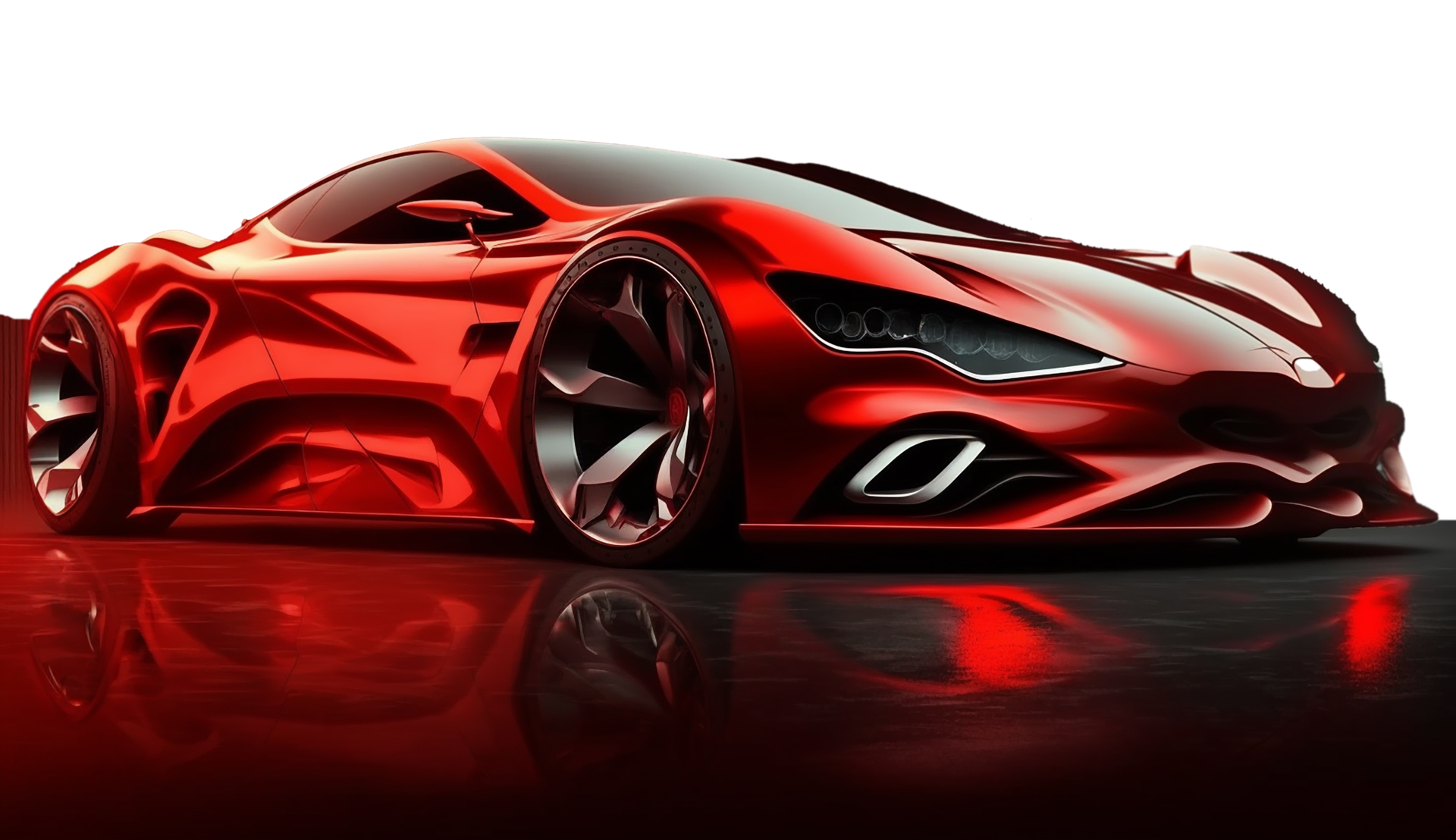 Realistic modified sports neon car for free, Ai Generative 28112472 PNG