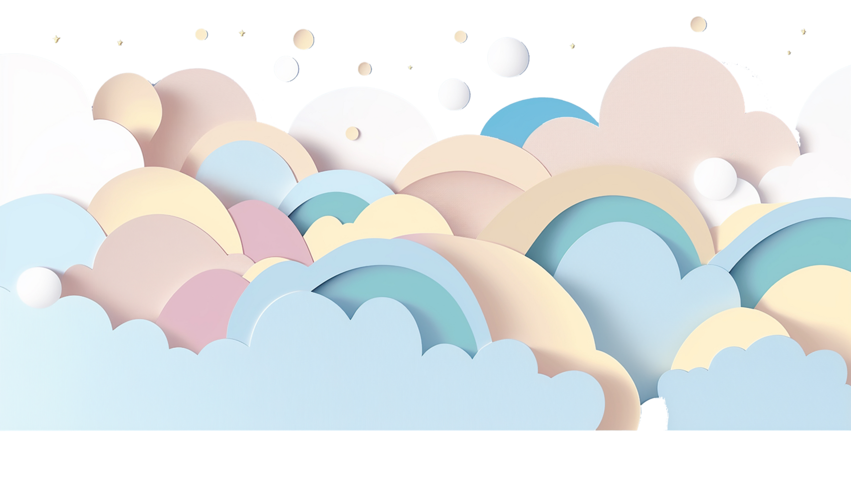 paper cut realistic cloudy background png for free. Ai Generative