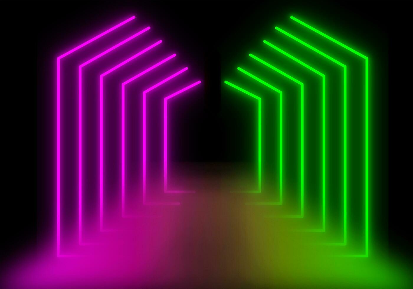 3d render, abstract minimal neon background, abstract background, elegant wave swirls background photo