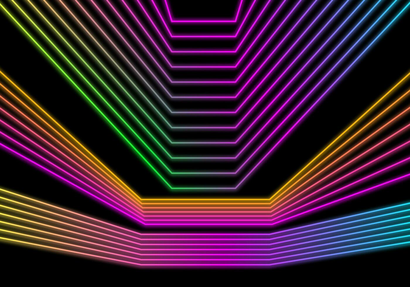 3d render, abstract minimal neon background, abstract background, elegant wave swirls background photo