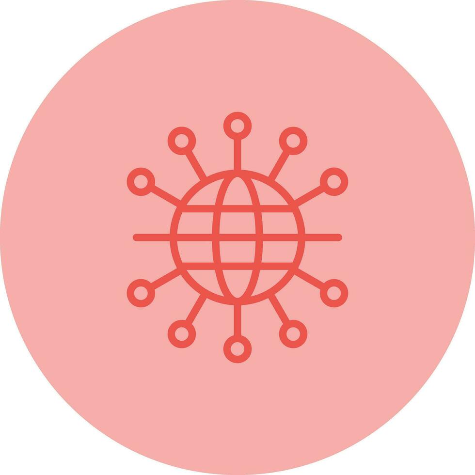 red topología vector icono