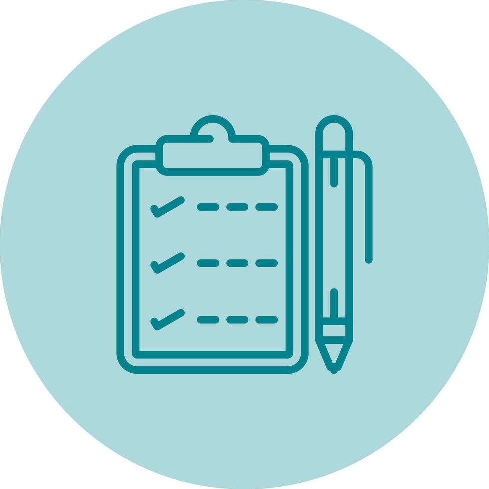 Notepad with pen Vector Icon