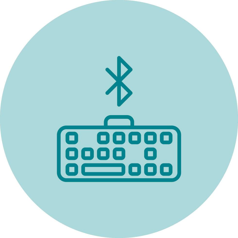 Bluetooth Keyboard Vector Icon