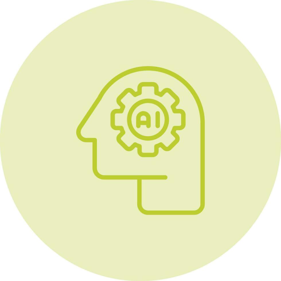 icono de vector de inteligencia artificial