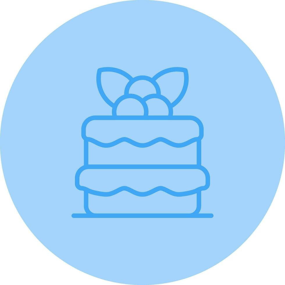 Red velvet cake Vector Icon