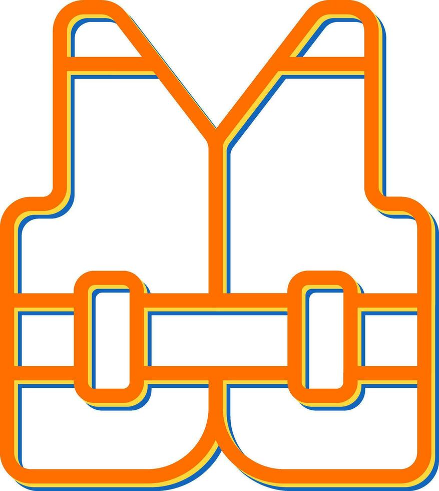 Reflective vest Vector Icon