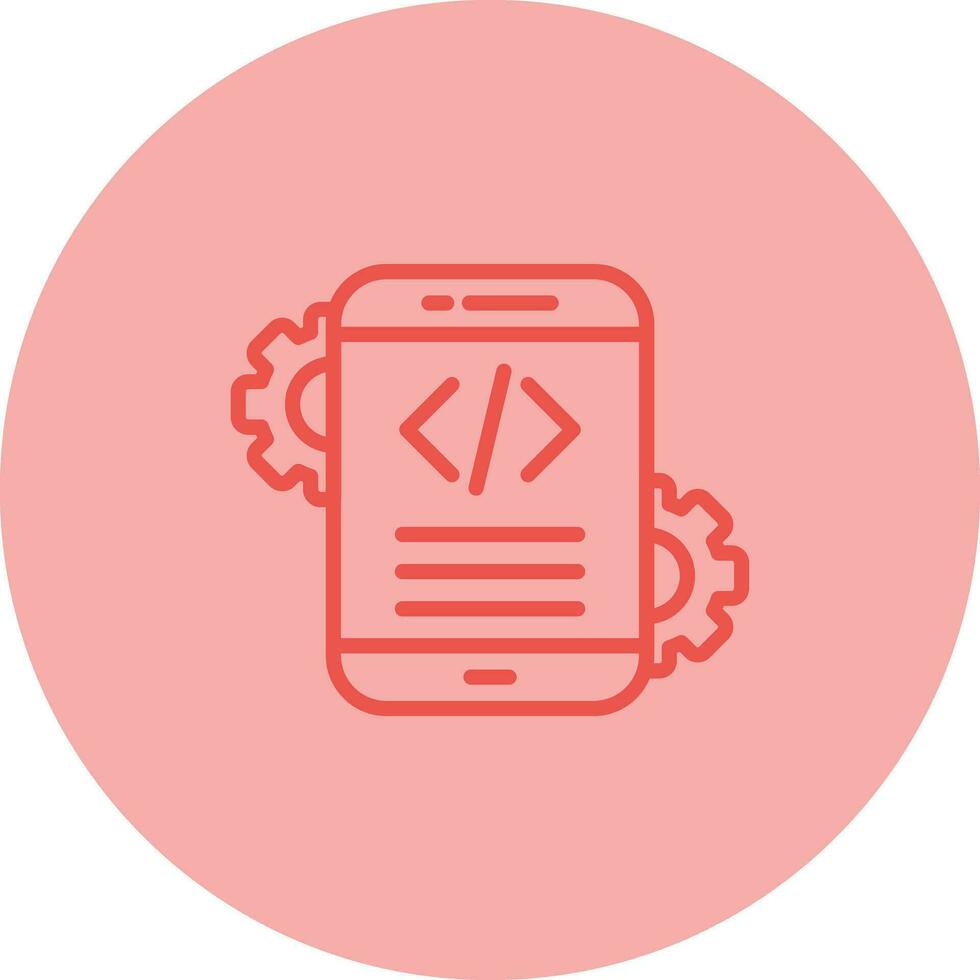 Mobile App Development Vector Icon