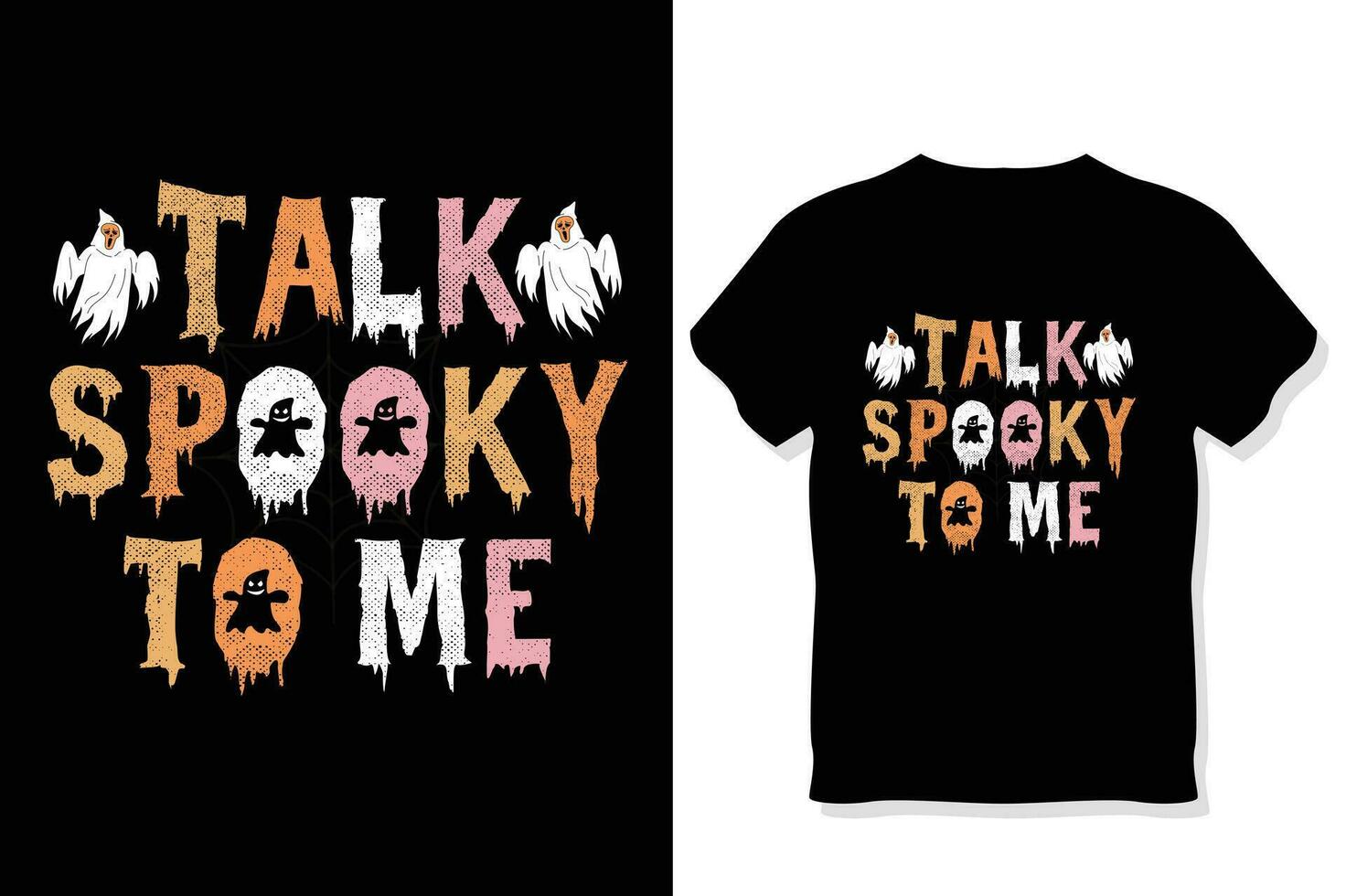 Retro Halloween t shirt design vector