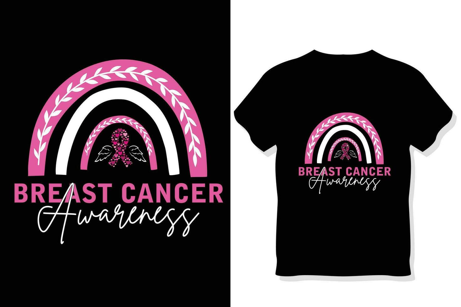 breast cancer awareness t shirt design vector