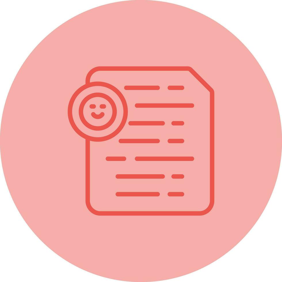 Document Insert Emoji Vector Icon