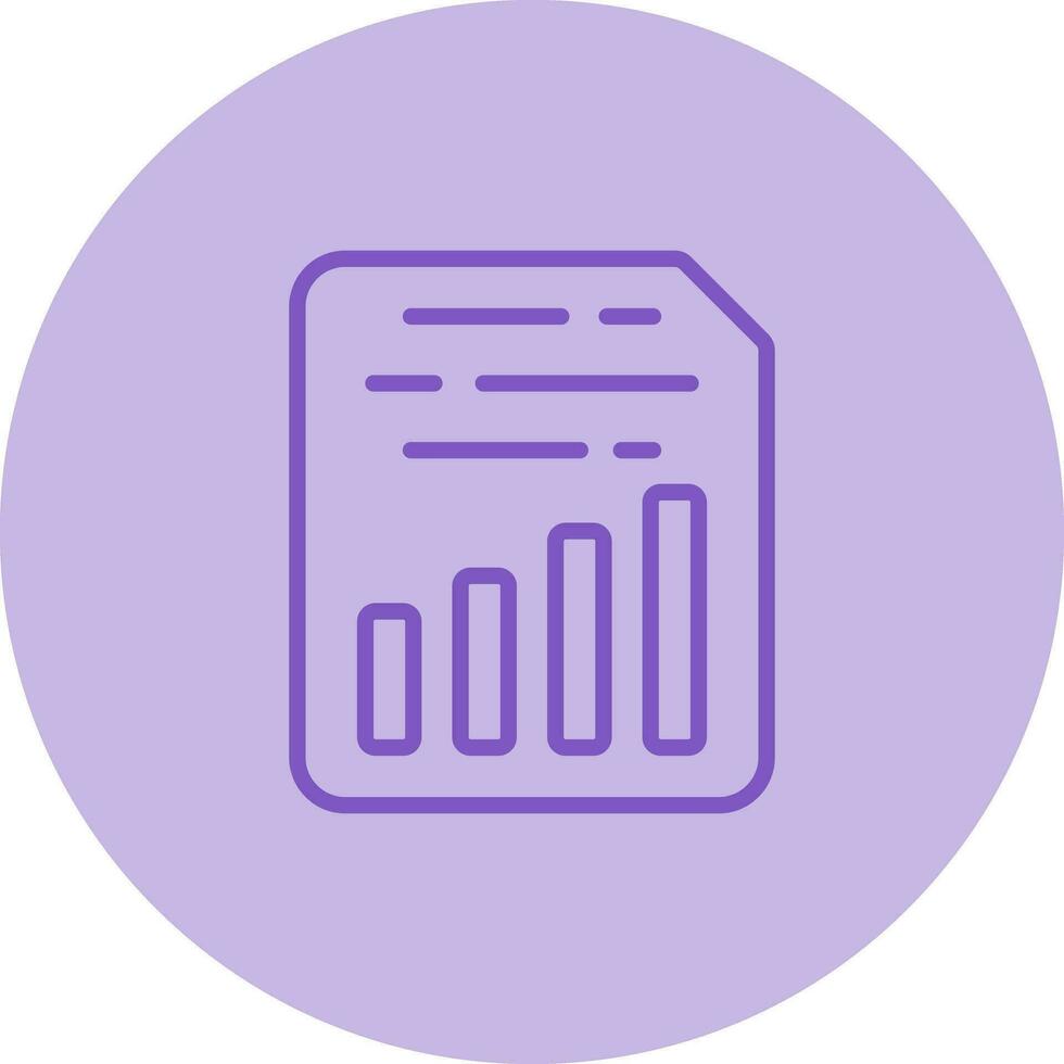 Document Insert Chart Vector Icon