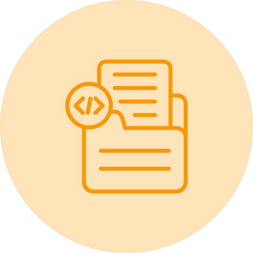 Document Insert Code Vector Icon