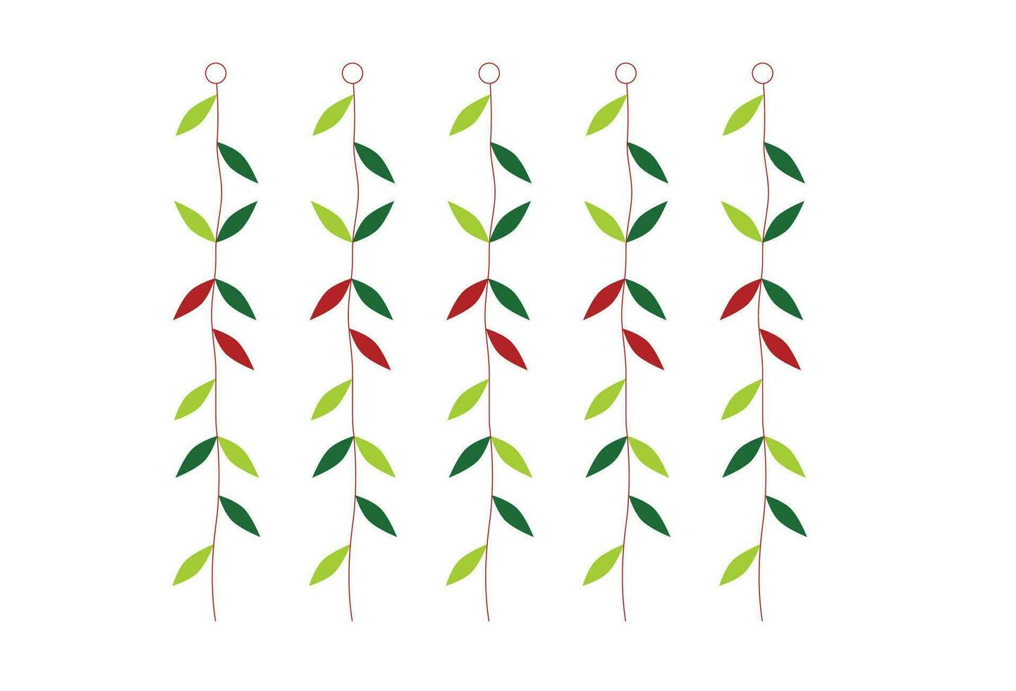 vector icon illustration of leaves hanging by a rope. This icon can be used for decoration in designs, made for those of you who want to change various colors, according to your design needs